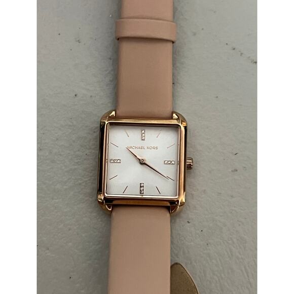 Michael Kors MK2826 Drew Blush Pink Leather Double Wrap Rose Gold Watch main image 5